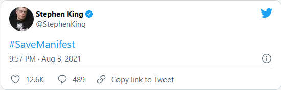Стивен Кинг присоединился к движению по спасению сериала «Манифест»